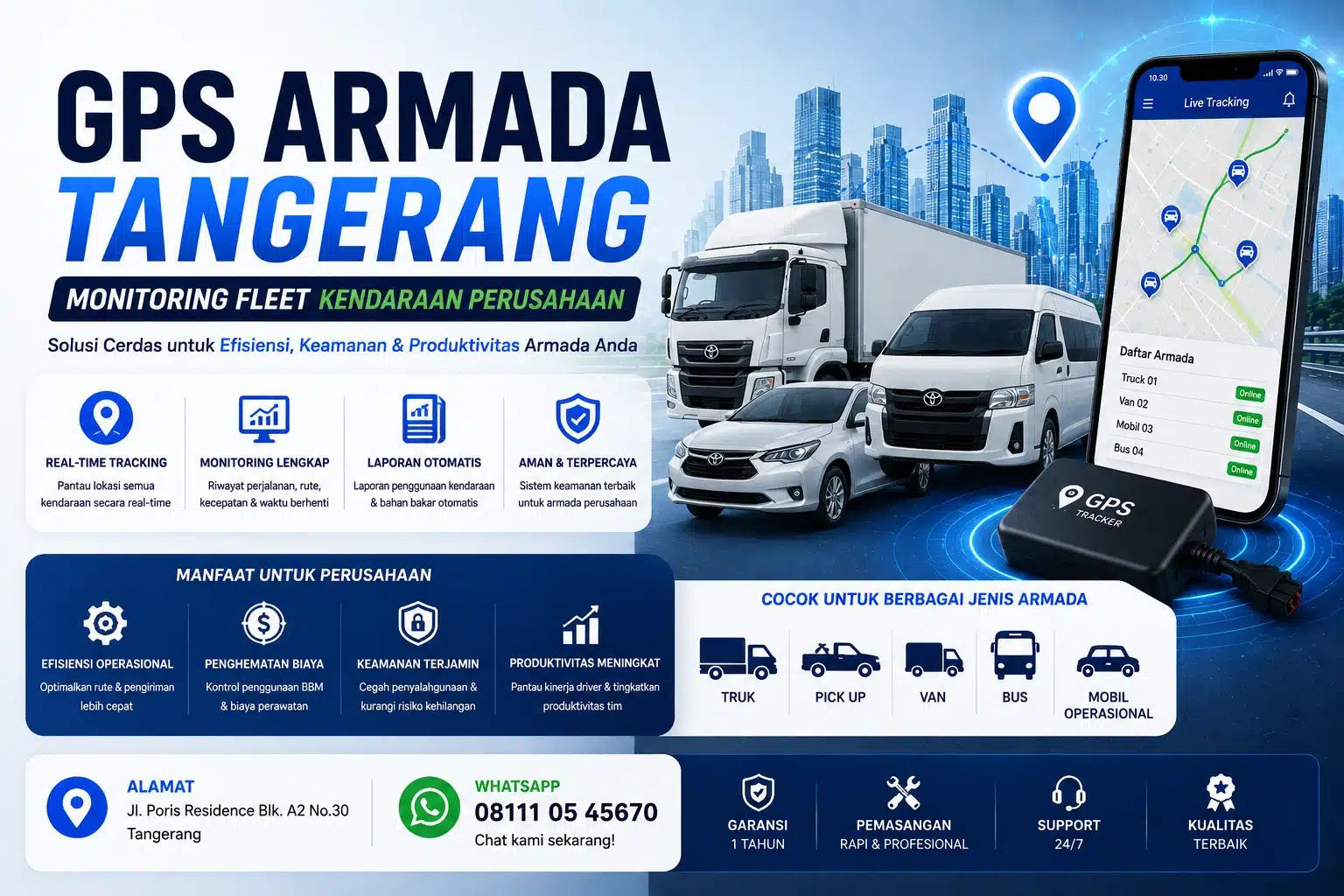 gps armada tangerang