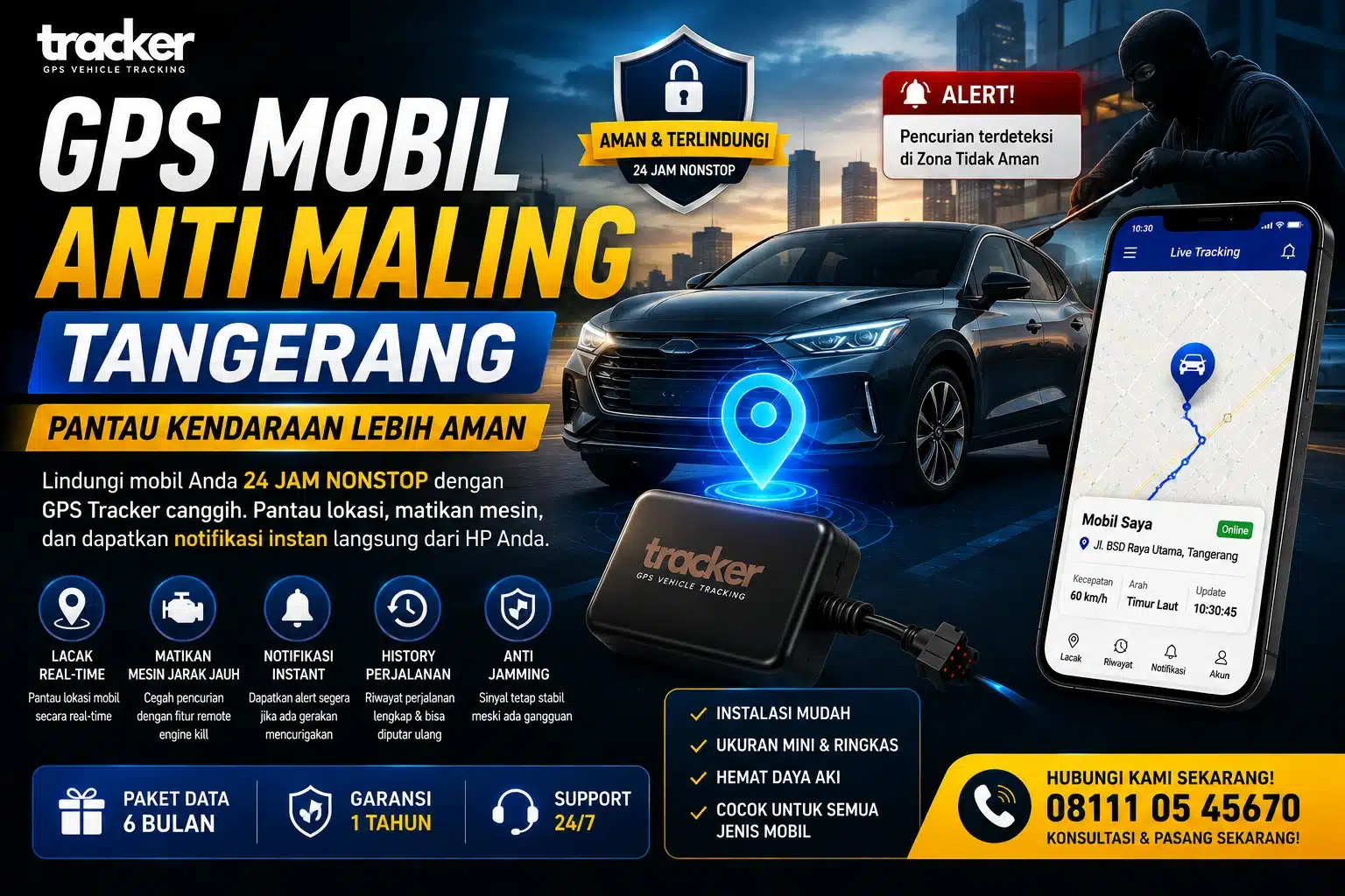 harga gps mobil anti maling tangerang